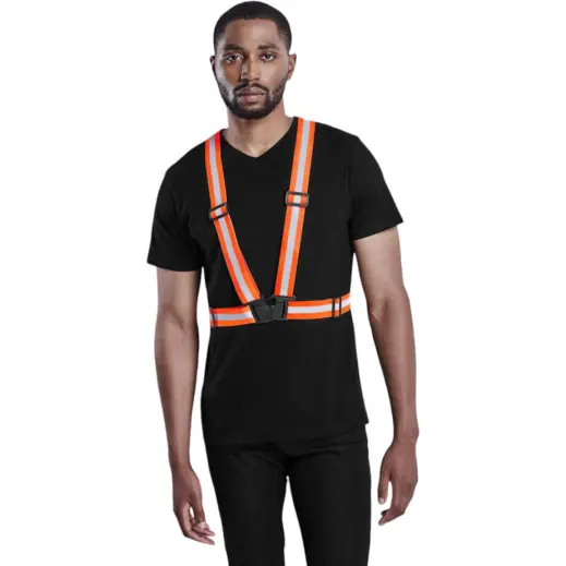 Hi-Viz Reflective Safety Belt Mens Model Front